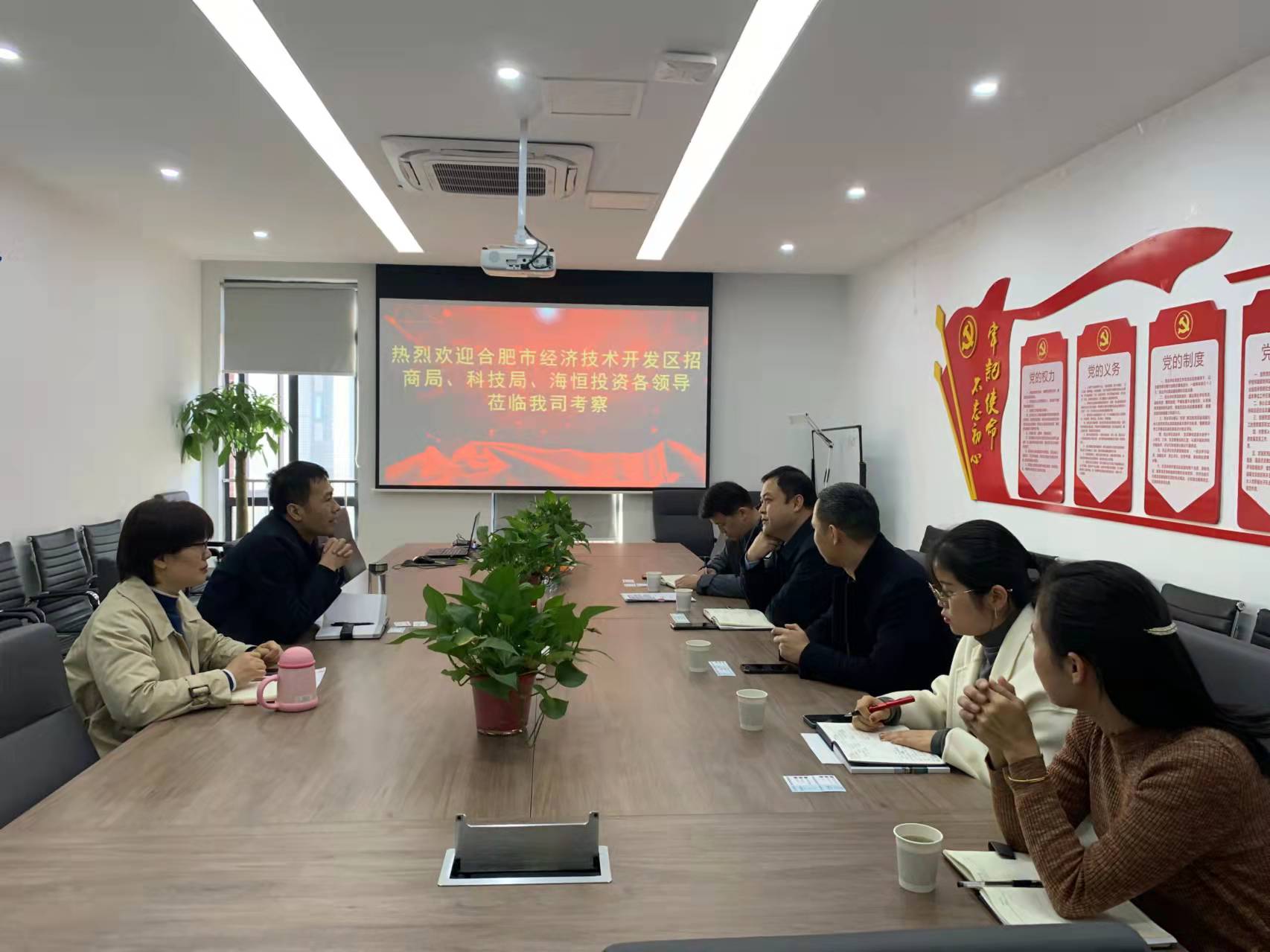 合肥經濟技術開發區科技局領導一行來我司考察